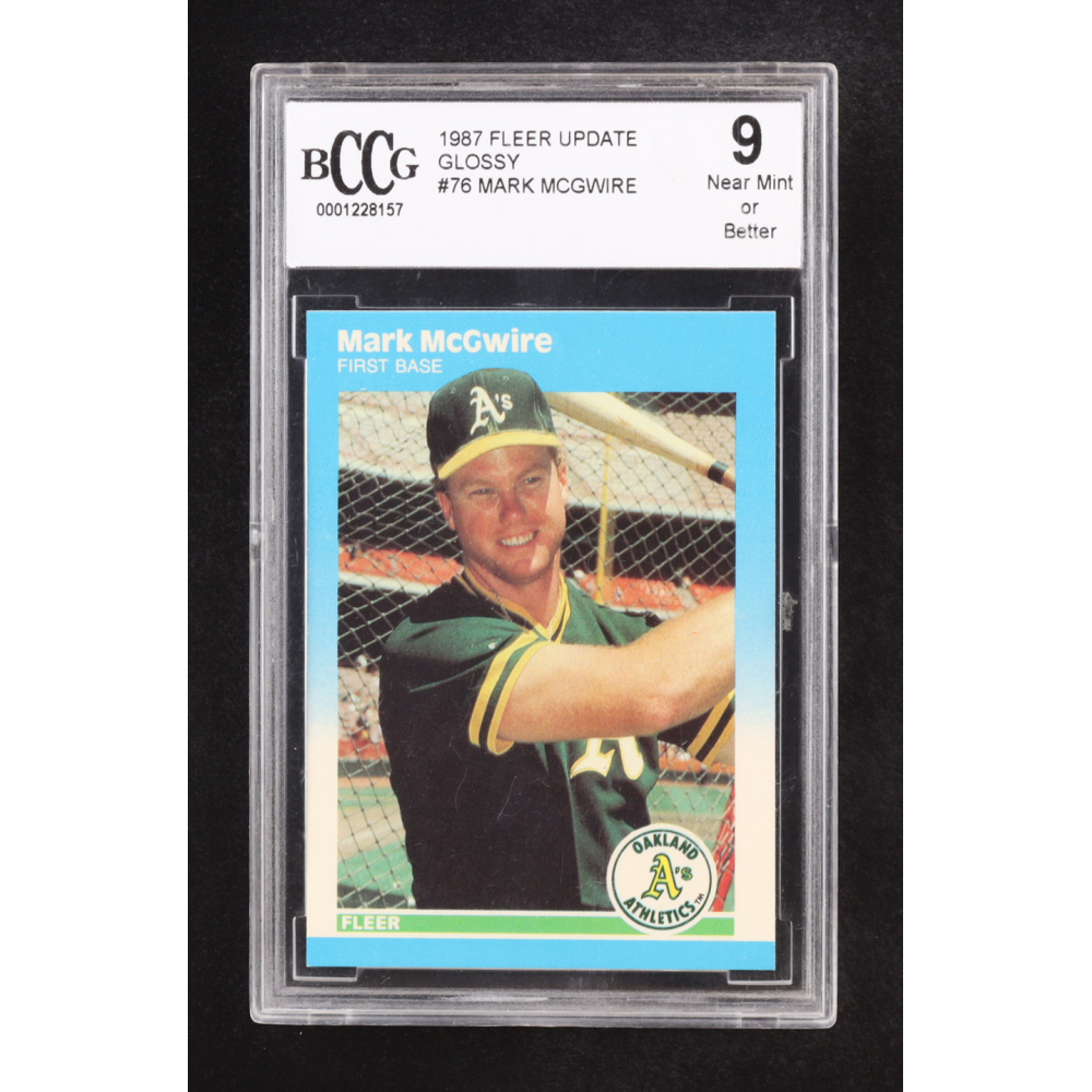 Mark McGwire 1987 Fleer Update #76 RC (BCCG 9) at PristineAuction.com