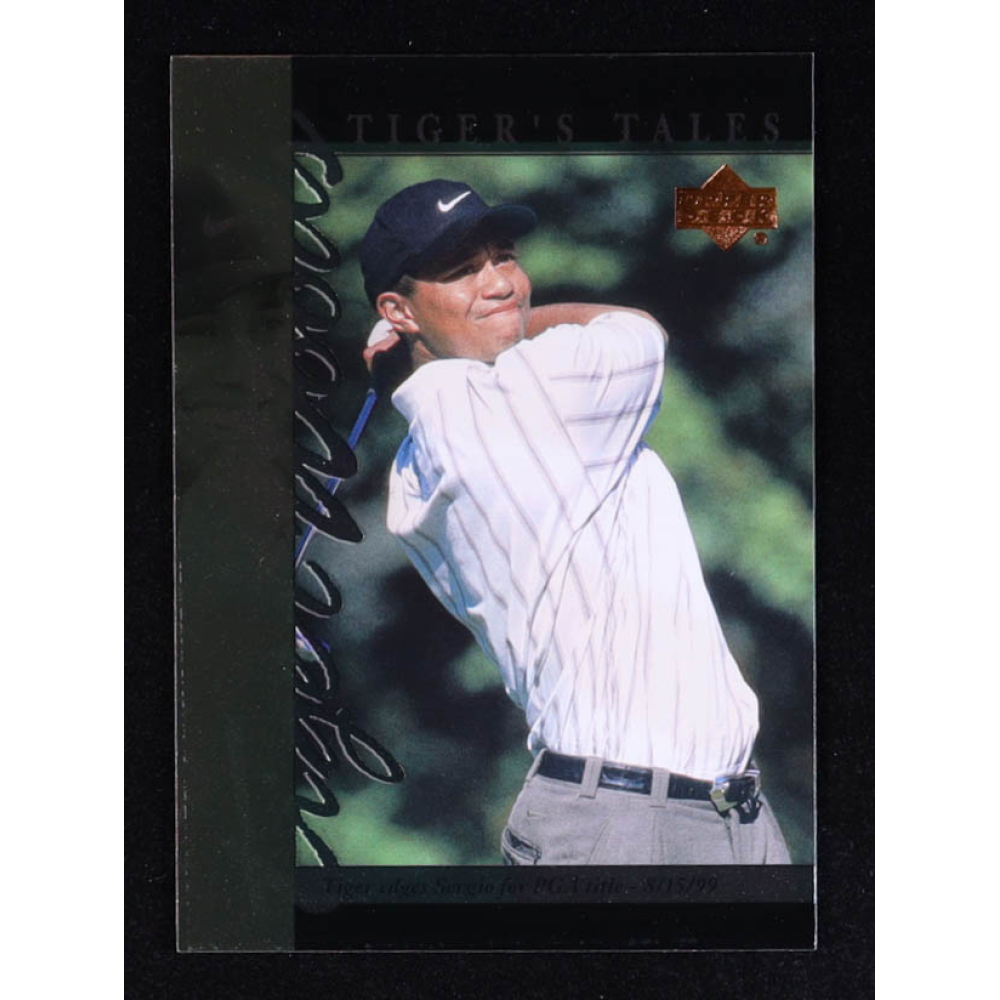 Tiger Woods 2001 Upper Deck Tiger's Tales #TT17 RC at PristineAuction.com