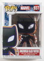 Dave Fennoy Signed "Marvel" #937 Gingerbread Black Panther Funko Pop! Vinyl Figure Inscribed "3/27/23" (Beckett) at PristineAuction.com