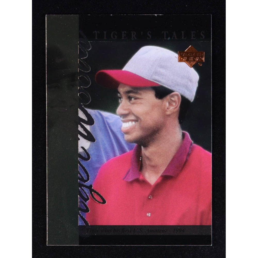 Tiger Woods 2001 Upper Deck Tiger's Tales #TT9 RC at PristineAuction.com