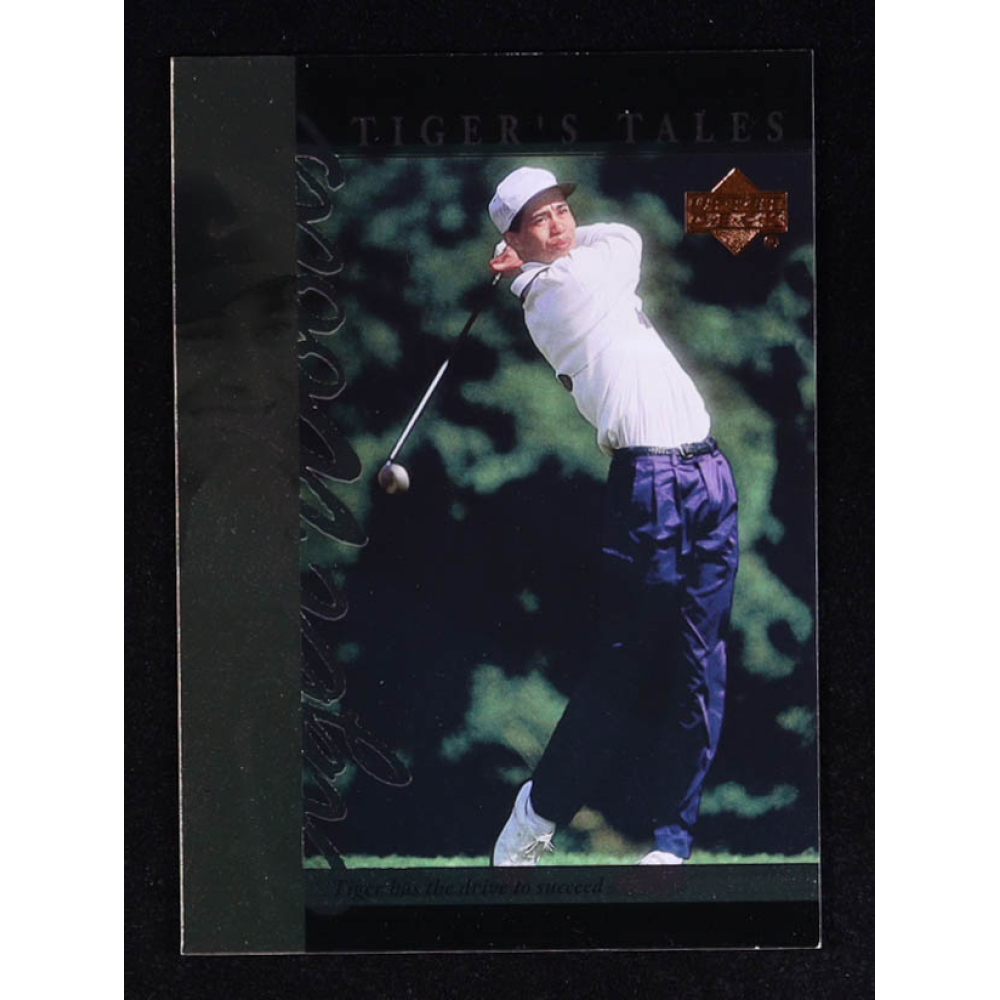 Tiger Woods 2001 Upper Deck Tiger's Tales #TT4 RC at PristineAuction.com