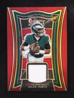 Jalen Hurts 2020 Select Rookie Swatches Prizm Red #19 RC at PristineAuction.com