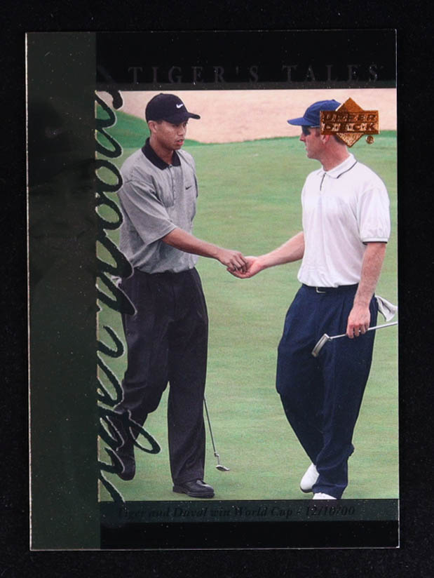 Tiger Woods 2001 Upper Deck Tiger's Tales #TT30 RC at PristineAuction.com Tiger Woods 2001 Upper Deck Tiger's Tales #TT30 RC at PristineAuction.com