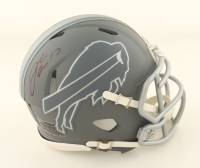 Josh Allen Signed Bills Slate Alternate Speed Mini Helmet (PSA) at PristineAuction.com