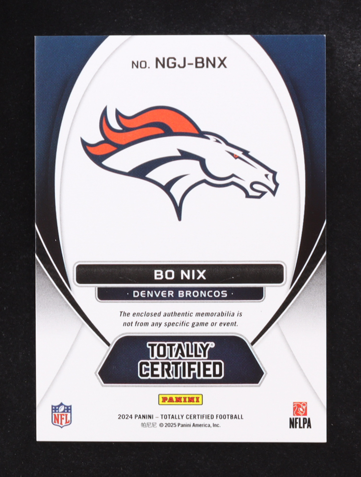 Bo Nix 2024 Totally Certified New Generation Jerseys #10 RC at PristineAuction.com Bo Nix 2024 Totally Certified New Generation Jerseys #10 RC at PristineAuction.com