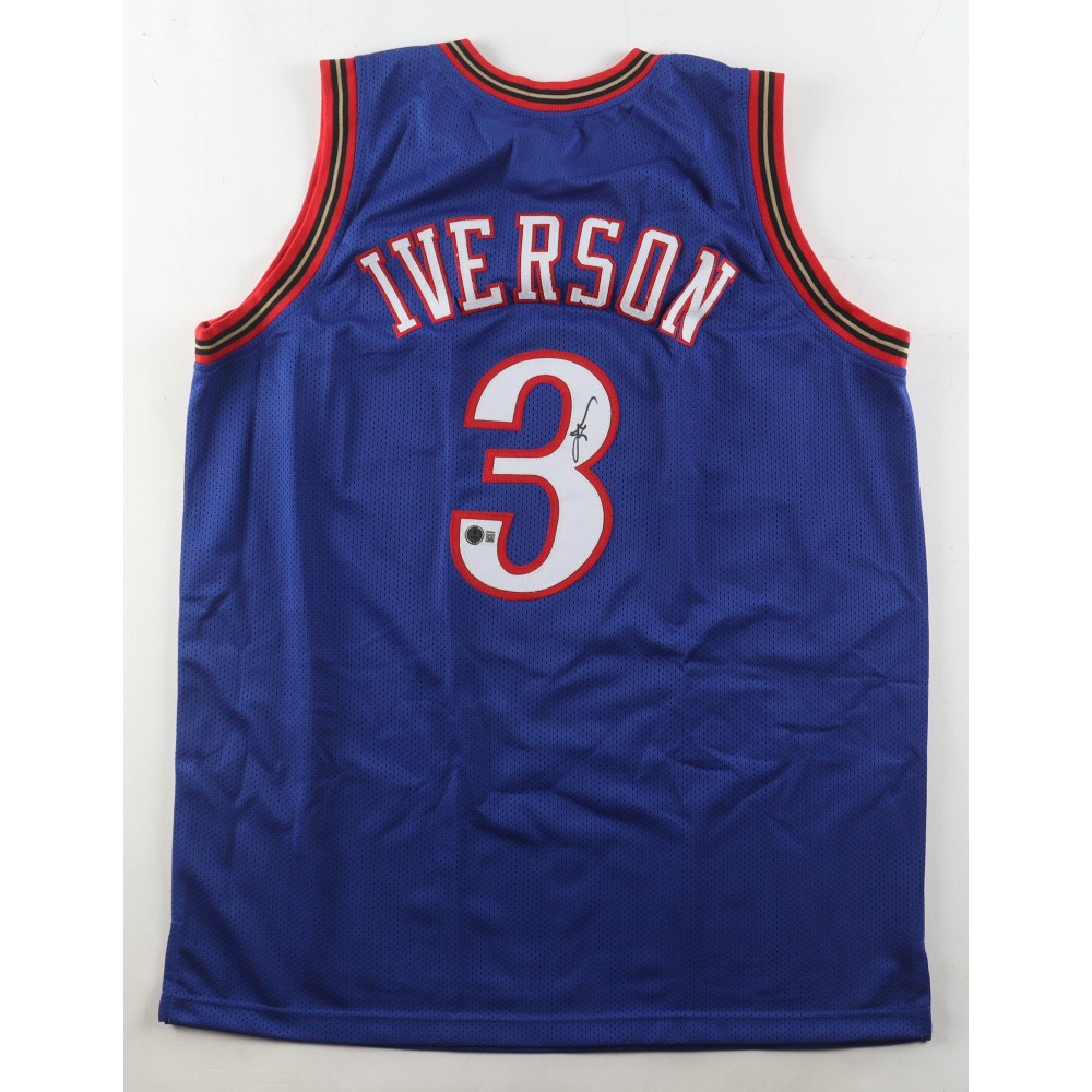 Allen Iverson Signed Jersey (Beckett) at PristineAuction.com
