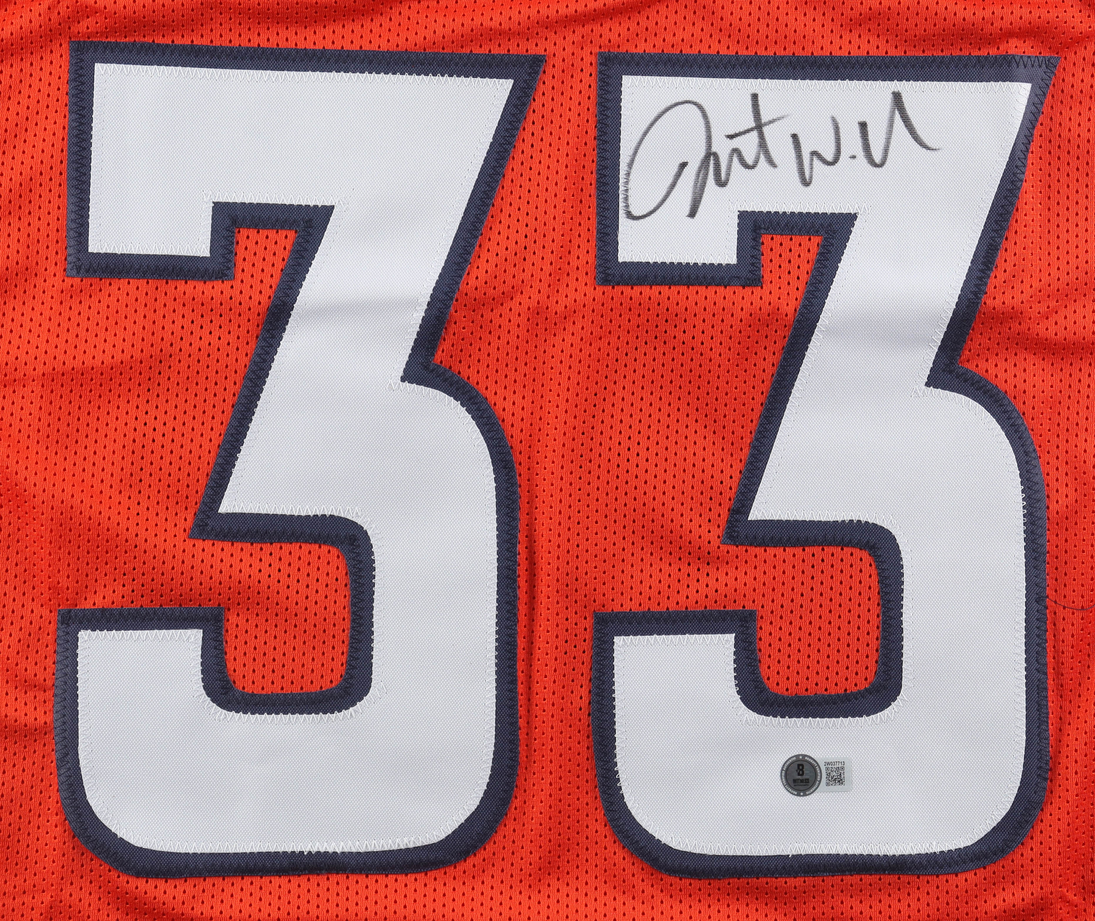 Javonte Williams Signed Jersey (Beckett) at PristineAuction.com Javonte Williams Signed Jersey (Beckett) at PristineAuction.com