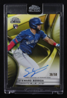Steward Berroa 2025 Topps Chrome Black Autographs #CBA-SB RC #30/50 at PristineAuction.com