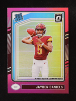 Jayden Daniels 2024 Donruss Optic Rated Rookie Pink #248 RC at PristineAuction.com