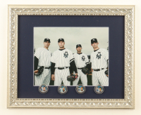 "The Yankees Core Four" Custom Framed Photo Display with (4) Colorized Merrick Mint Coins at PristineAuction.com