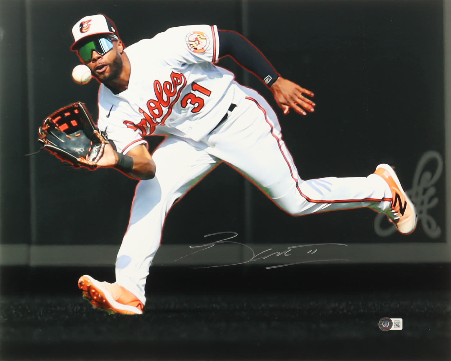 Cedric Mullins Signed Orioles 16x20 Photo (Beckett) at PristineAuction.com Cedric Mullins Signed Orioles 16x20 Photo (Beckett) at PristineAuction.com