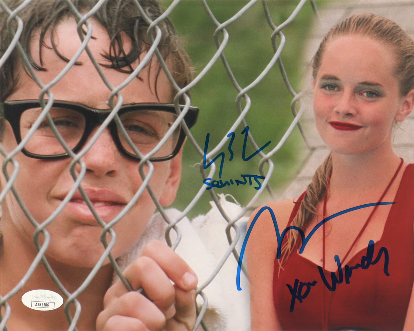 Chauncey Leopardi & Marley Shelton Signed "The Sandlot" 8x10 Photo Inscribed "Squints" & "XO - Wendy" (JSA) at PristineAuction.com Chauncey Leopardi & Marley Shelton Signed "The Sandlot" 8x10 Photo Inscribed "Squints" & "XO - Wendy" (JSA) at PristineAuction.com