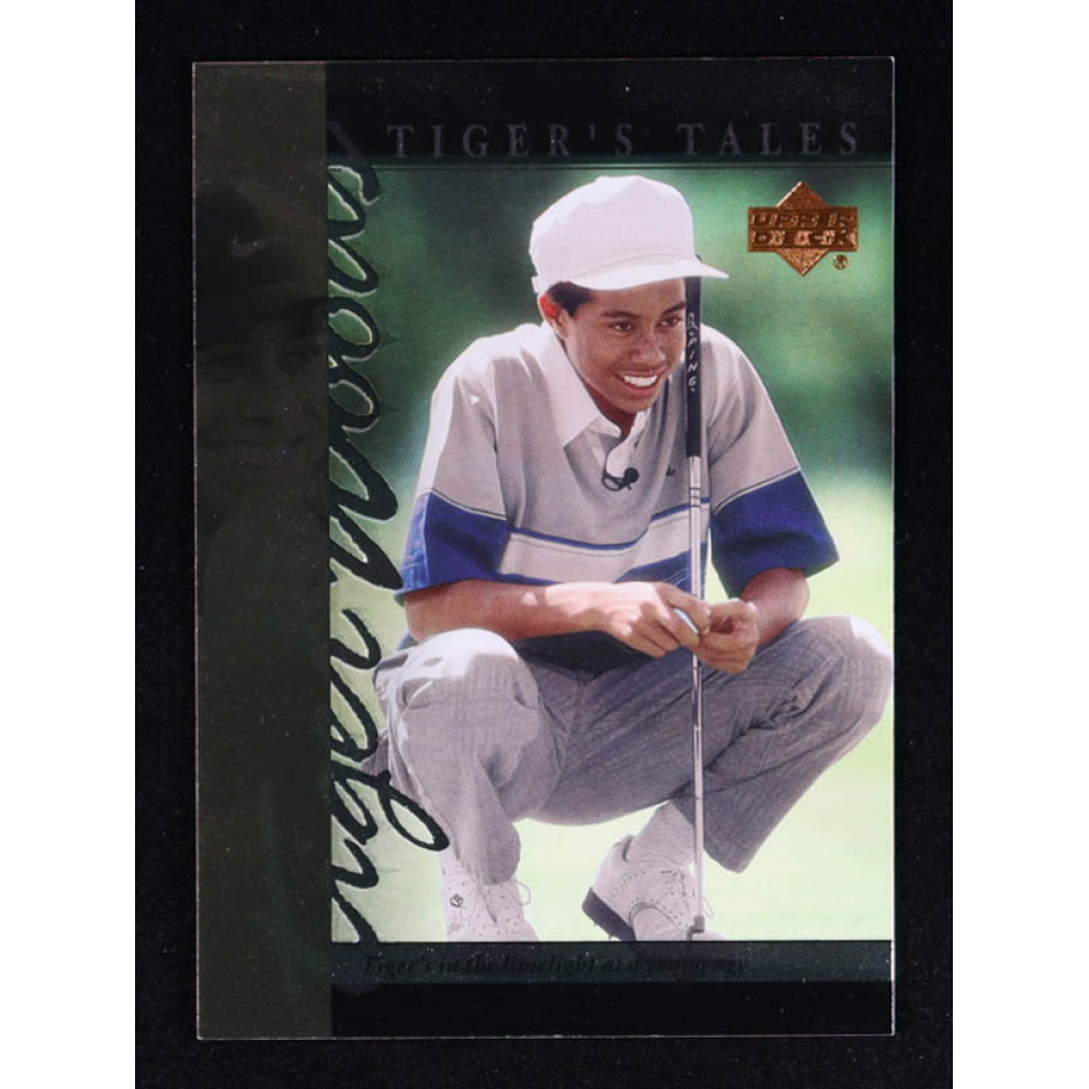 Tiger Woods 2001 Upper Deck Tiger's Tales #TT3 RC at PristineAuction.com