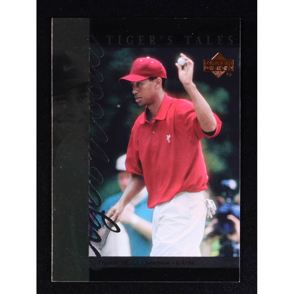 Tiger Woods 2001 Upper Deck Tiger's Tales #TT8 RC at PristineAuction.com Tiger Woods 2001 Upper Deck Tiger's Tales #TT8 RC at PristineAuction.com