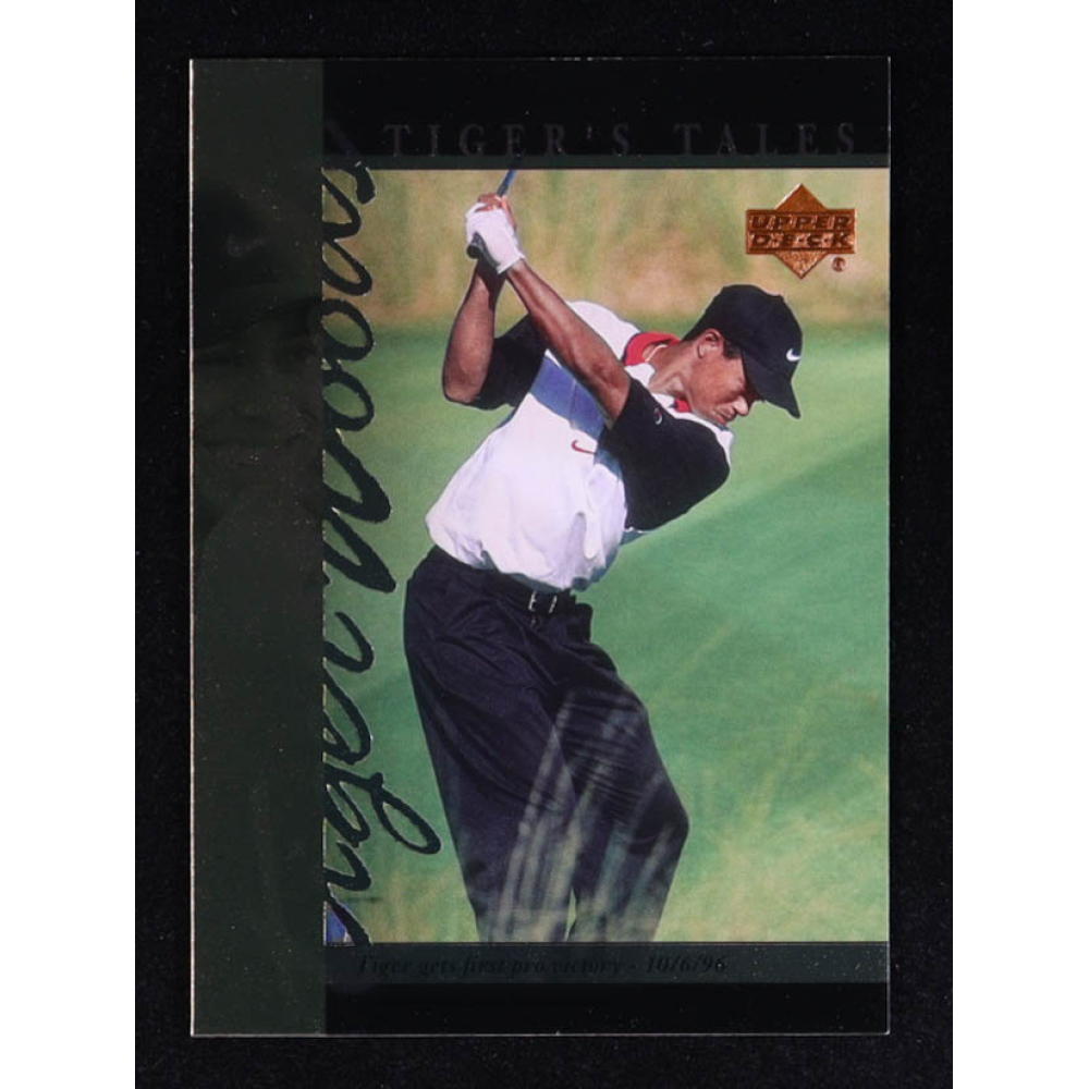 Tiger Woods 2001 Upper Deck Tiger's Tales #TT13 RC at PristineAuction.com