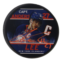 Anders Lee Signed Islanders Player Photo Hockey Puck (Beckett) at PristineAuction.com