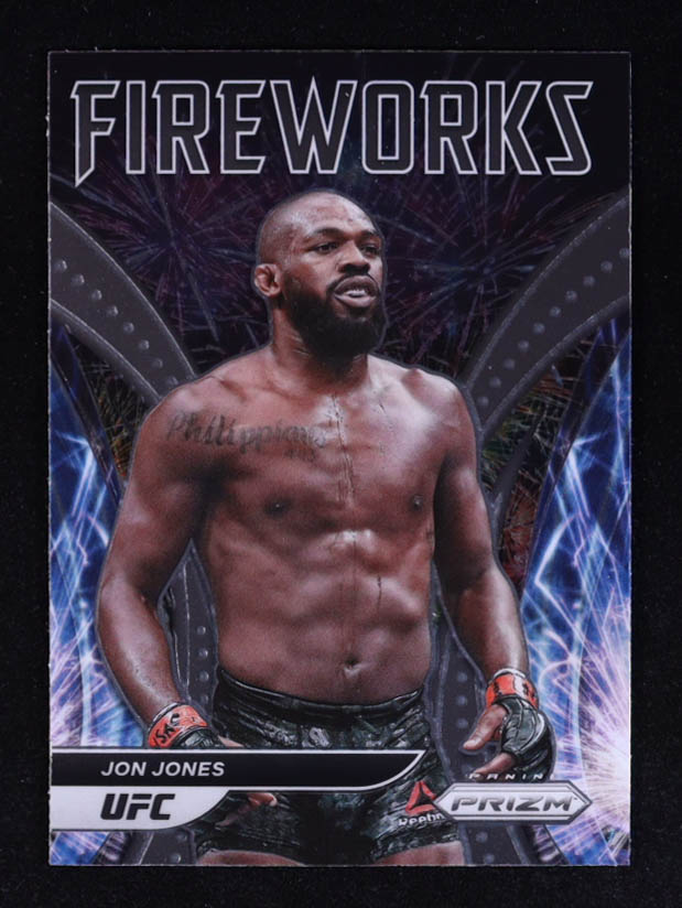 Jon Jones 2022 Panini Prizm Fireworks #20 at PristineAuction.com Jon Jones 2022 Panini Prizm Fireworks #20 at PristineAuction.com