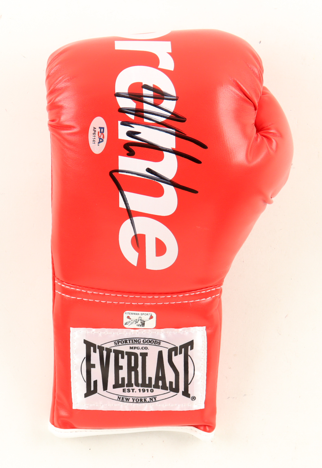 Mike Tyson Signed Supreme Boxing Glove (Tyson & PSA) at PristineAuction.com Mike Tyson Signed Supreme Boxing Glove (Tyson & PSA) at PristineAuction.com