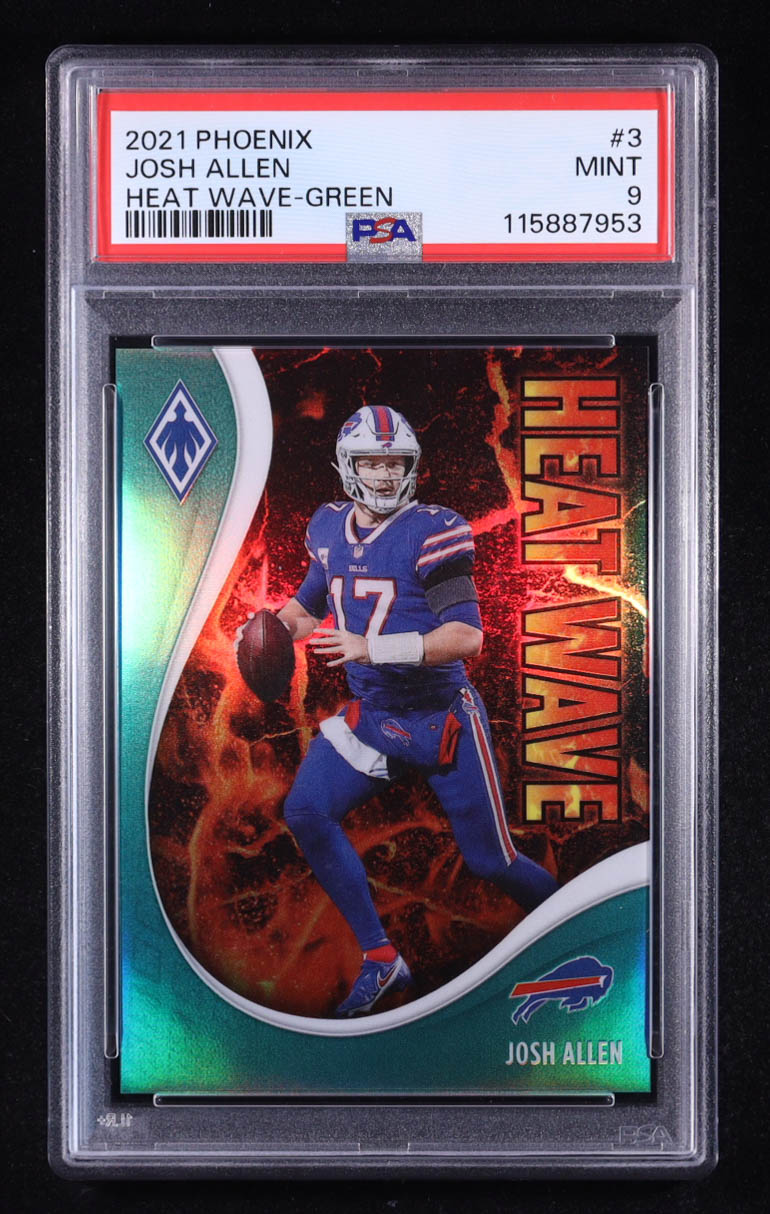 Josh Allen 2021 Panini Phoenix Heat Wave Green #3 #03/25 (PSA 9) at PristineAuction.com Josh Allen 2021 Panini Phoenix Heat Wave Green #3 #03/25 (PSA 9) at PristineAuction.com