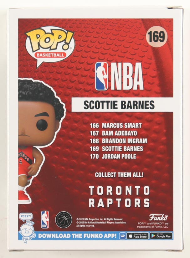 Scottie Barnes Signed "Toronto Raptors" #169 Funko Pop! Vinyl Figure (PSA) at PristineAuction.com Scottie Barnes Signed "Toronto Raptors" #169 Funko Pop! Vinyl Figure (PSA) at PristineAuction.com