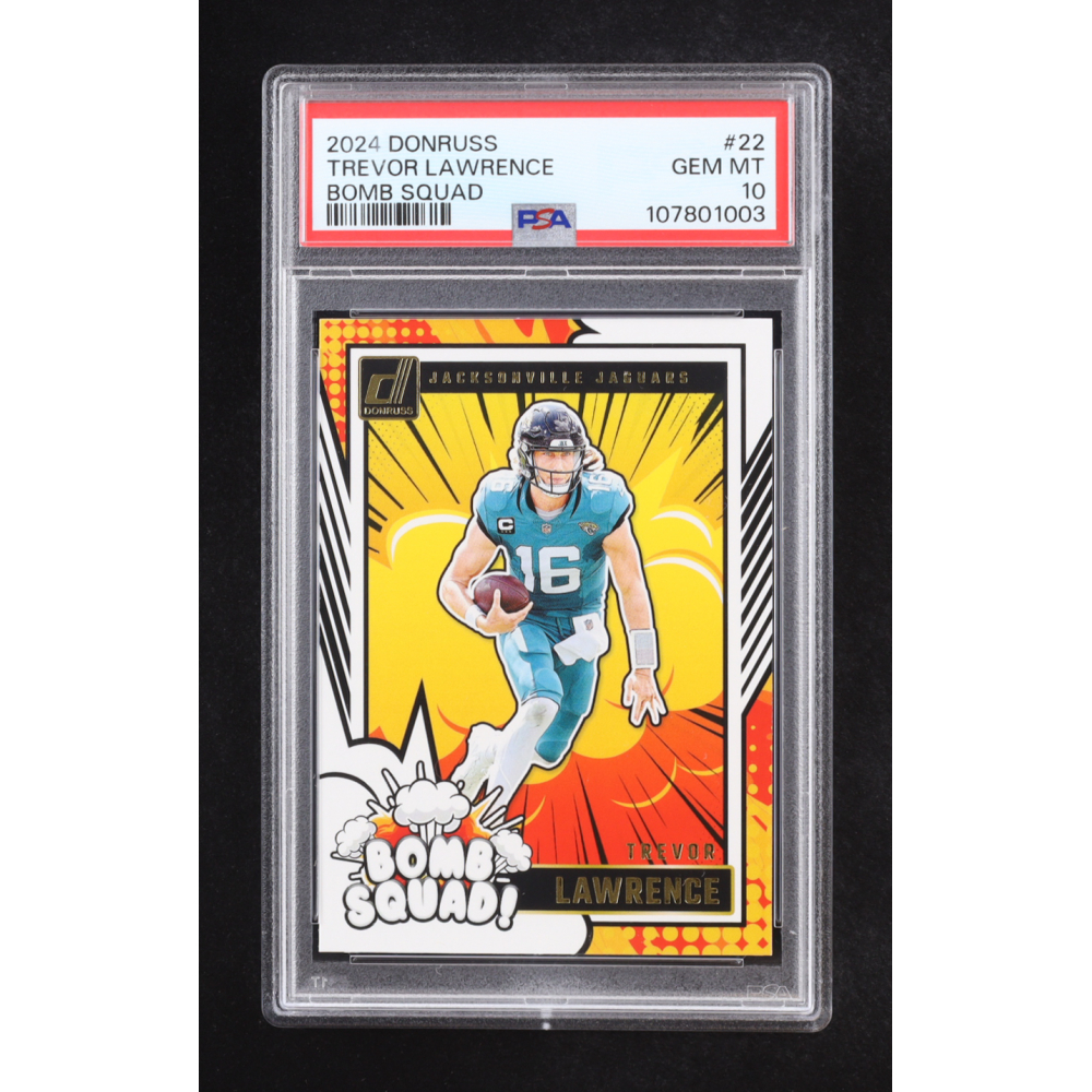Trevor Lawrence 2024 Donruss Bomb Squad #22 (PSA 10) at PristineAuction.com