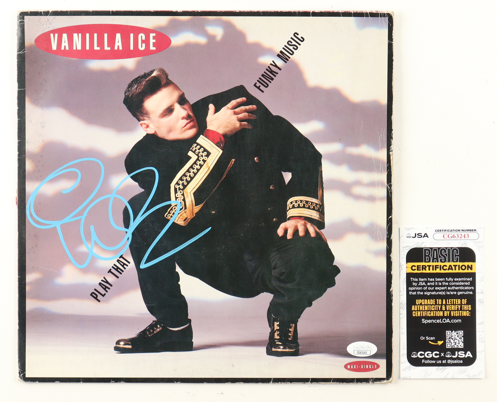Vanilla Ice Signed "Play That Funky Music" Vinyl Record Album (JSA) at PristineAuction.com Vanilla Ice Signed "Play That Funky Music" Vinyl Record Album (JSA) at PristineAuction.com