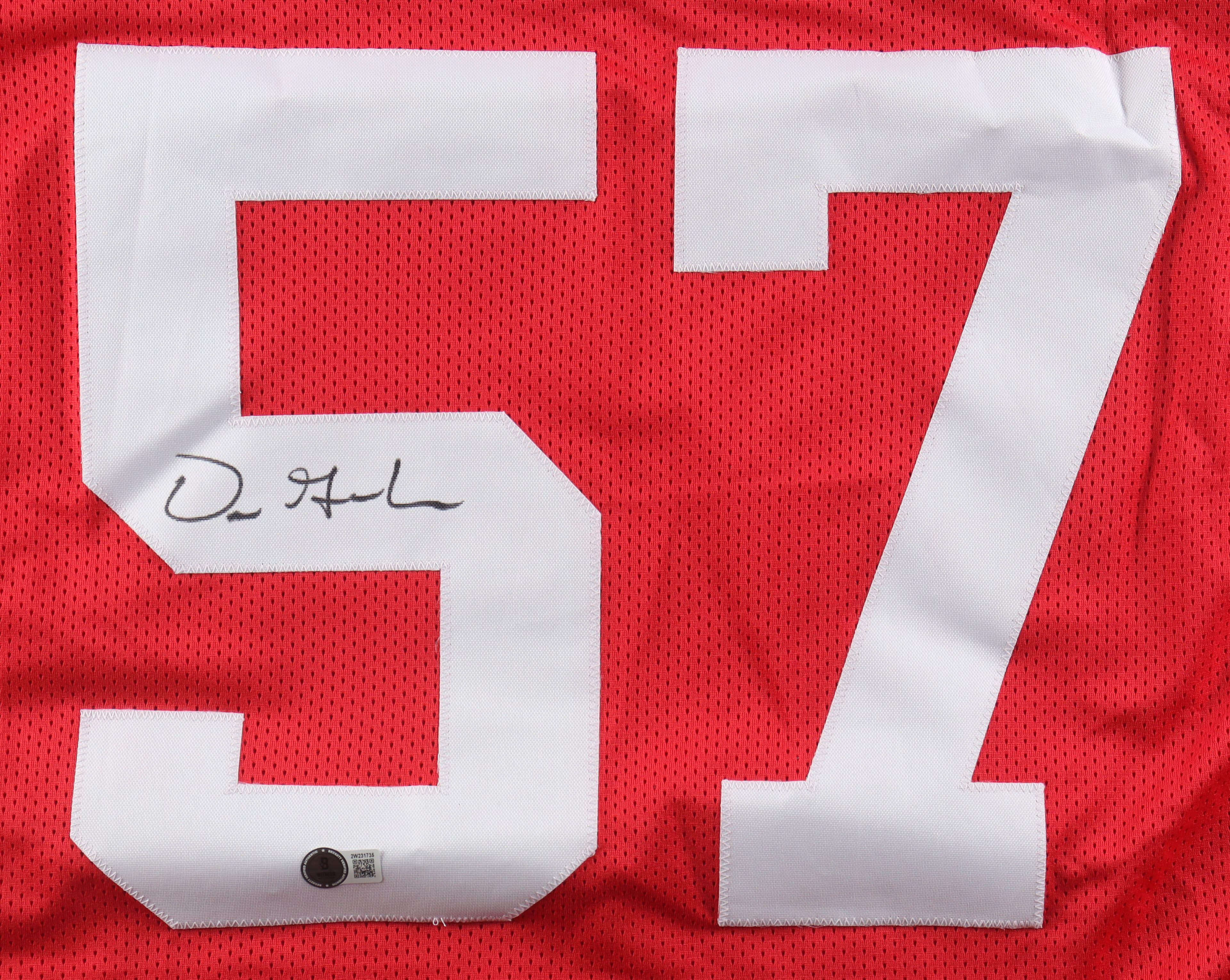 Dre Greenlaw Signed Jersey (Beckett) at PristineAuction.com Dre Greenlaw Signed Jersey (Beckett) at PristineAuction.com