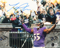 Terrell Suggs Signed Ravens 8x10 Photo (Beckett) at PristineAuction.com