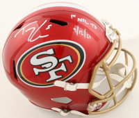 Trey Lance Signed 49ers Full-Size Authentic On-Field Flash Alternate Speed Helmet Inscribed "1st NFL TD 9/12/21" (Beckett) at PristineAuction.com