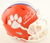 Travis Etienne Signed Clemson Tigers Speed Mini Helmet Inscribed "2018 Natl Champ!" (Beckett) at PristineAuction.com
