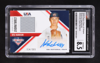 Kyle Harrison 2020 USA Baseball Stars and Stripes Material Signatures #37 #314/399 RC (CGC 8.5 | Auto 10) at PristineAuction.com