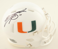 Carson Steele Signed Miami Hurricanes Speed Mini Helmet (JSA) at PristineAuction.com