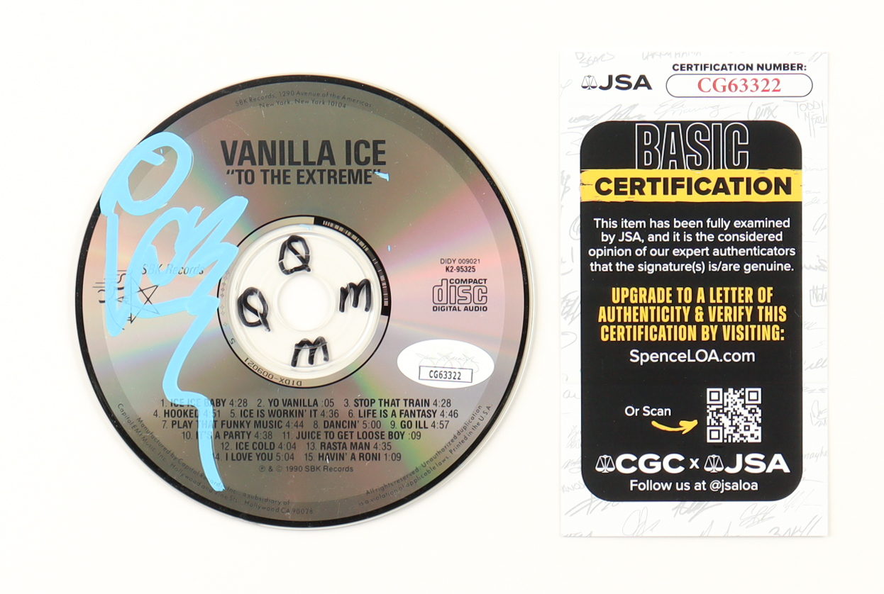 Vanilla Ice Signed "To the Extreme" CD Album (JSA) at PristineAuction.com Vanilla Ice Signed "To the Extreme" CD Album (JSA) at PristineAuction.com