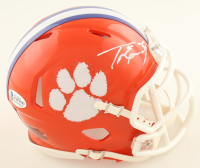 Travis Etienne Signed Clemson Tigers Speed Mini Helmet (Beckett) at PristineAuction.com
