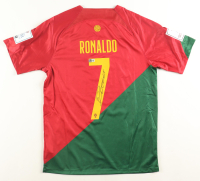 Cristiano Ronaldo Signed Portugal Nike Authentic Jersey with 2022 World Cup Logo (Beckett) at PristineAuction.com