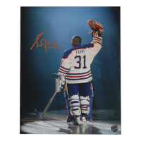 Grant Fuhr Signed Oilers 8x10 Photo (AWM) at PristineAuction.com