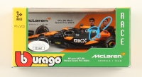 Oscar Piastri Signed 2024 McLaren MCL38 Monaco Grand Prix 1:43 Diecast Car (JSA) at PristineAuction.com