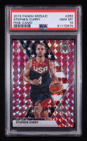 Stephen Curry 2019-20 Panini Mosaic Mosaic Pink Camo #260 (PSA 10) at PristineAuction.com