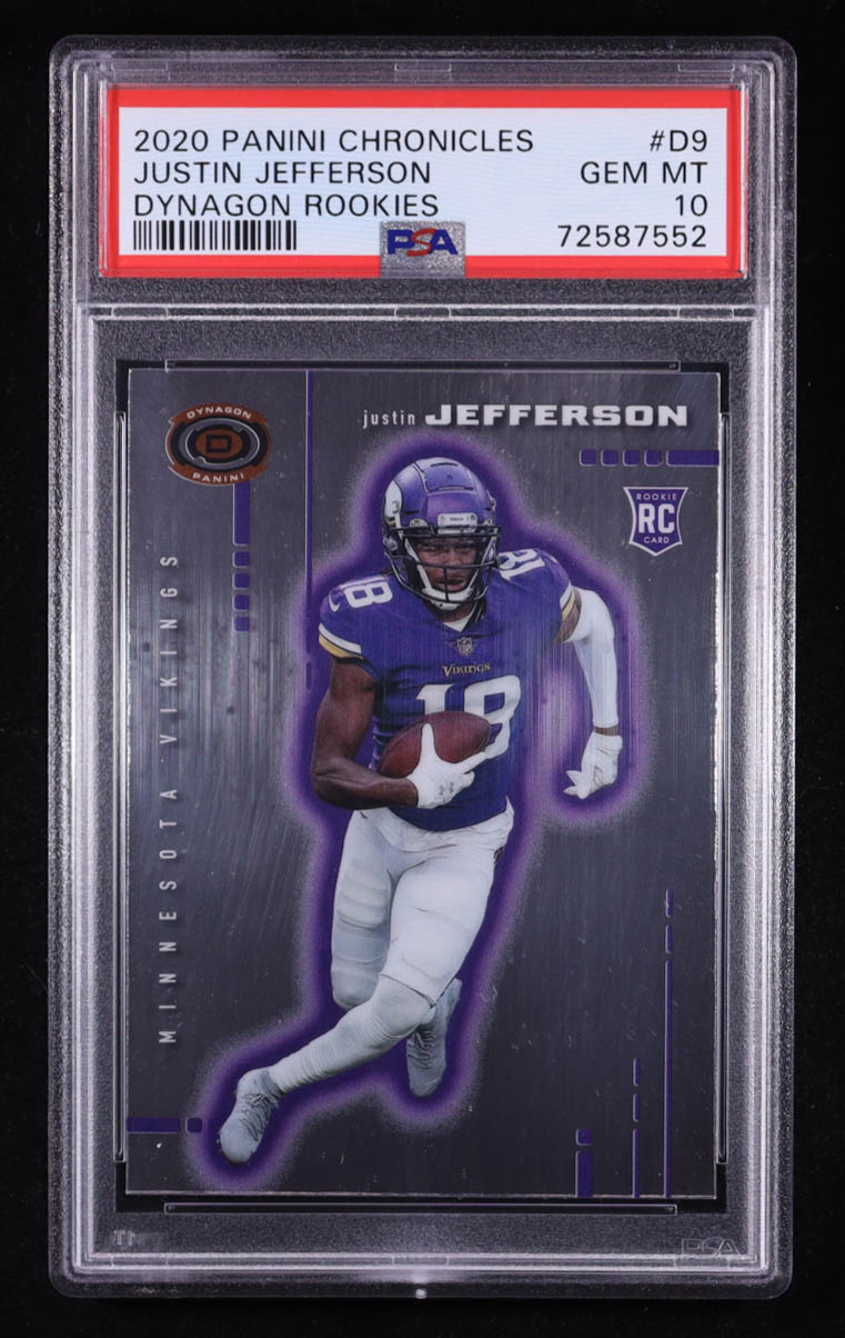 Justin Jefferson 2020 Dynagon Rookies #9 RC (PSA 10) at PristineAuction.com Justin Jefferson 2020 Dynagon Rookies #9 RC (PSA 10) at PristineAuction.com