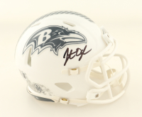 Jonathan Ogden Signed Ravens Salute to Service Alternate Speed Mini Helmet (Beckett) at PristineAuction.com