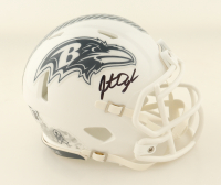 Jonathan Ogden Signed Ravens Salute to Service Alternate Speed Mini Helmet (Beckett) at PristineAuction.com