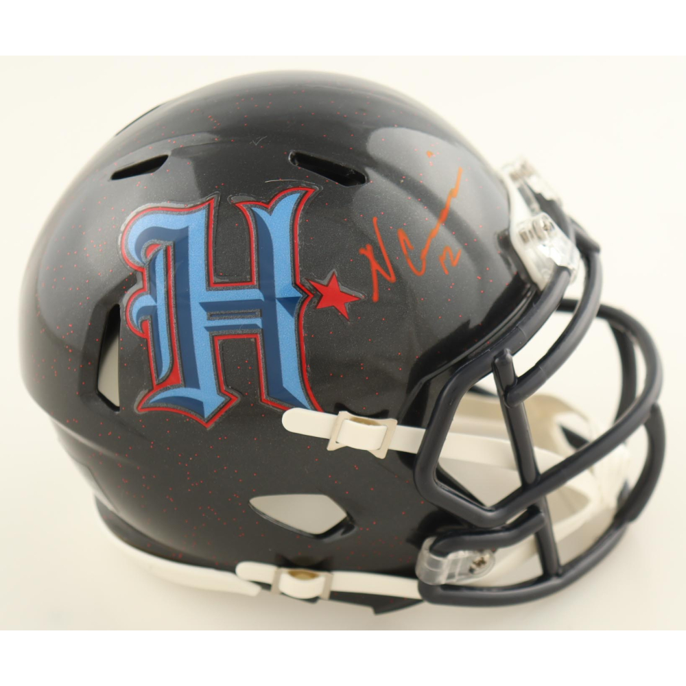 Nico Collins Signed Texans Speed Mini Helmet (Beckett) at PristineAuction.com