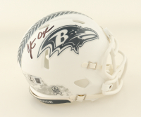 Jonathan Ogden Signed Ravens Salute to Service Alternate Speed Mini Helmet (Beckett) at PristineAuction.com