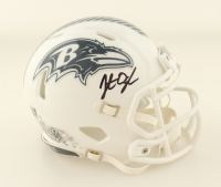 Jonathan Ogden Signed Ravens Salute to Service Alternate Speed Mini Helmet (Beckett) at PristineAuction.com