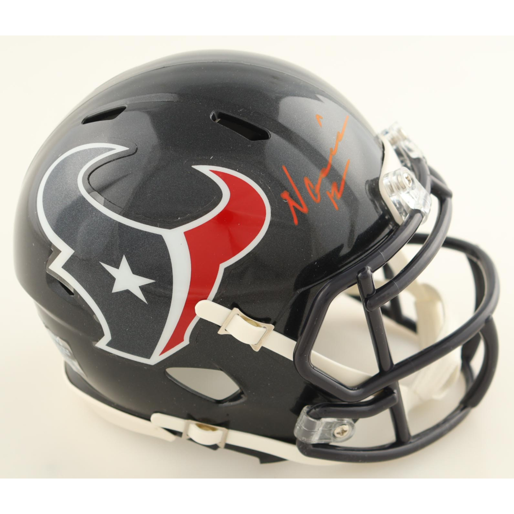 Nico Collins Signed Texans Speed Mini Helmet (Beckett) at PristineAuction.com