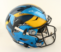 Aidan Hutchinson Signed Lions / Michigan Wolverines Full-Size Authentic On-Field Speed-Flex Helmet (Beckett) at PristineAuction.com