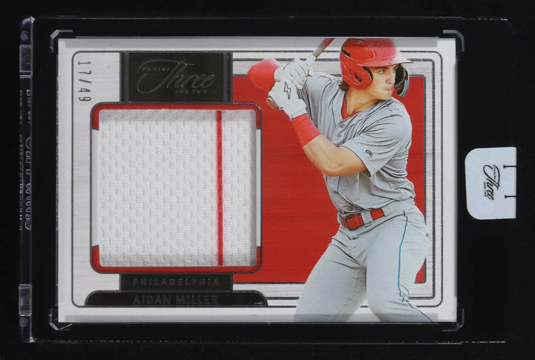 Aidan Miller 2024 Panini Three And Two #PS-AM RC #17/49 at PristineAuction.com Aidan Miller 2024 Panini Three And Two #PS-AM RC #17/49 at PristineAuction.com