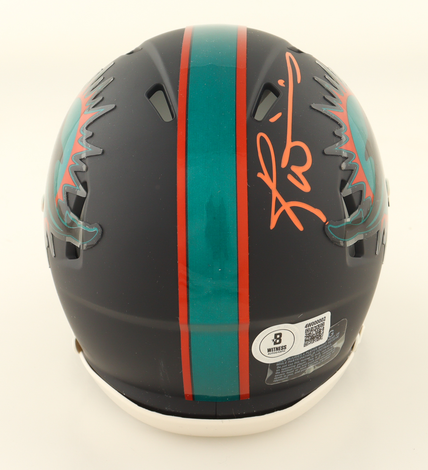 Ricky Williams Signed Dolphins Rivalries Alternate Speed Mini Helmet (Beckett) at PristineAuction.com Ricky Williams Signed Dolphins Rivalries Alternate Speed Mini Helmet (Beckett) at PristineAuction.com