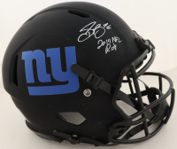 Saquon Barkley Signed Giants Full-Size Authentic On-Field Eclipse Alternate Speed Helmet Inscribed "2019 NFL ROY" (Beckett) at PristineAuction.com