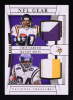 Randy Moss / Cris Carter 2019 Panini National Treasures NFL Gear Combo Materials Prime #9 #13/25 at PristineAuction.com
